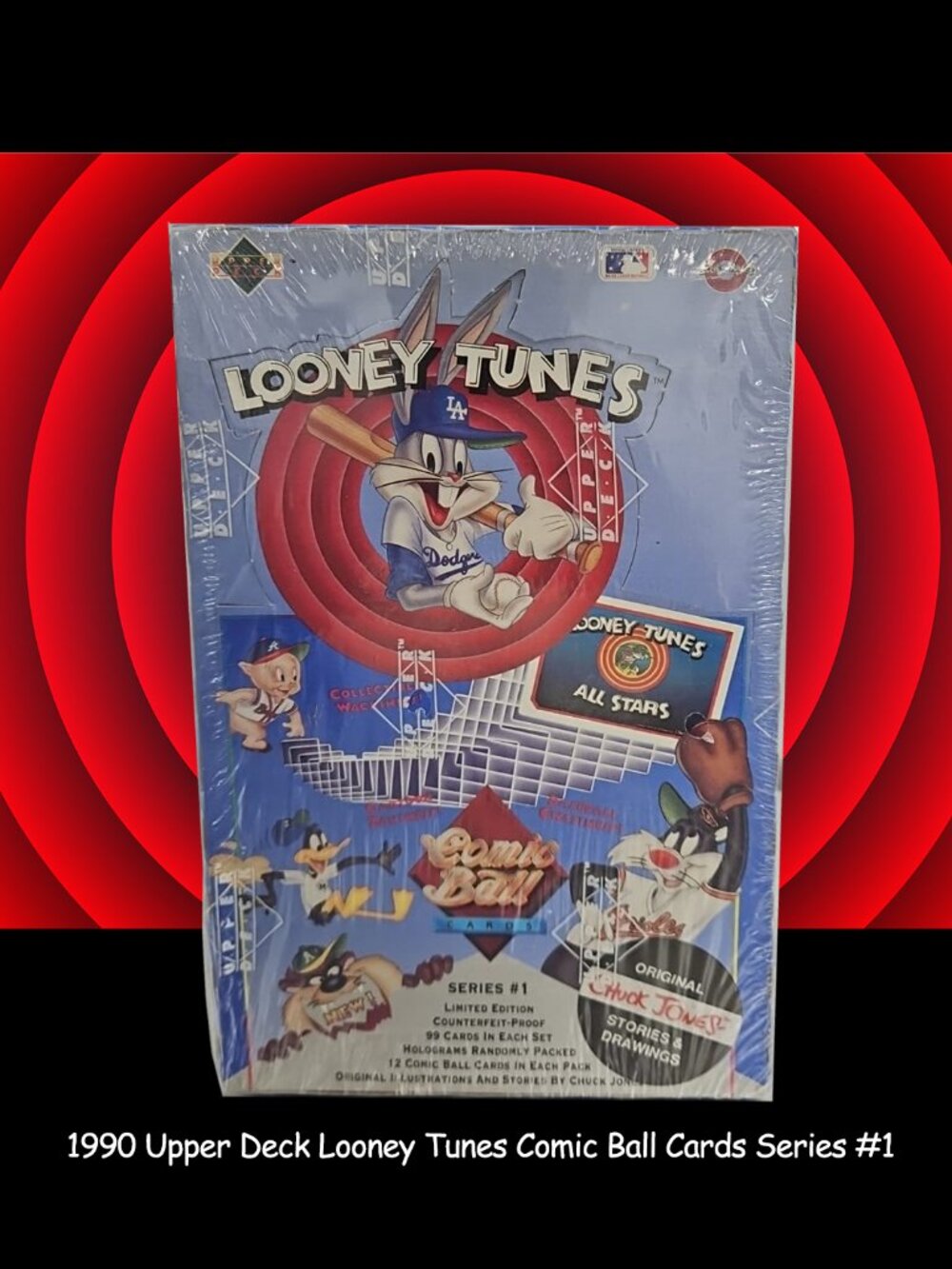 1990 Upper Deck Looney Tunes Comic Ball Trading Cards Series #1 Sealed Box